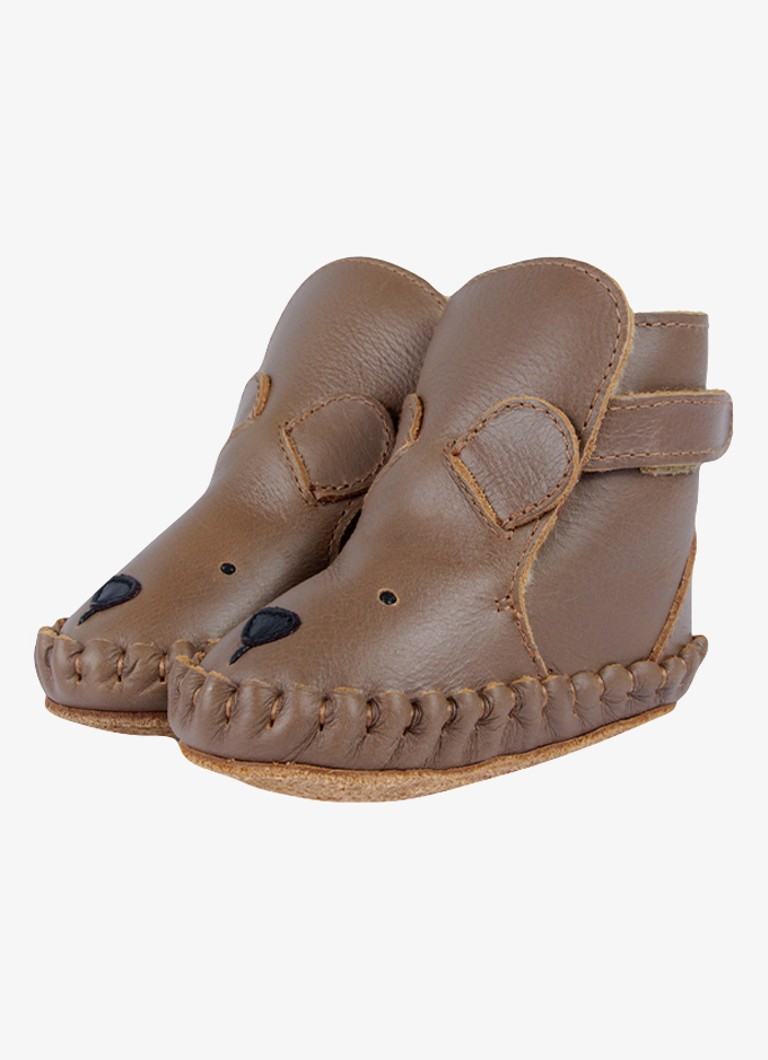 Donsje Amsterdam Meisjes Kapi Classic Booties | Bear in de kleur Cognac, maat: 17