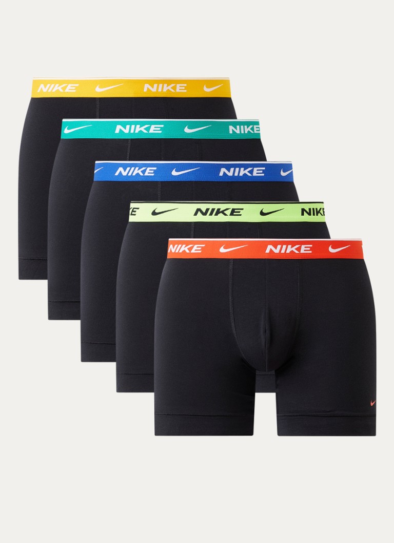 Nike Heren Boxershort met logoband in 5-pack in de kleur Multicolor, maat: M