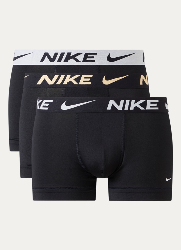 Nike Heren Boxershort met logoband in 3-pack in de kleur Goud, maat: L