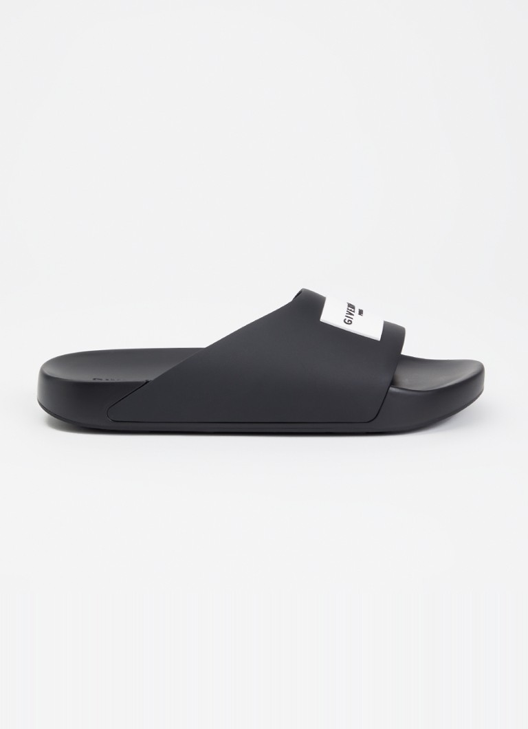 Givenchy Dames Label Slide slipper met logo in de kleur Zwart, maat: 41