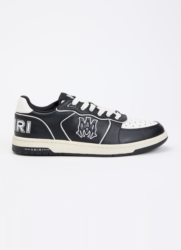 AMIRI Heren Newport sneaker van leer met logo in de kleur Zwart, maat: 40