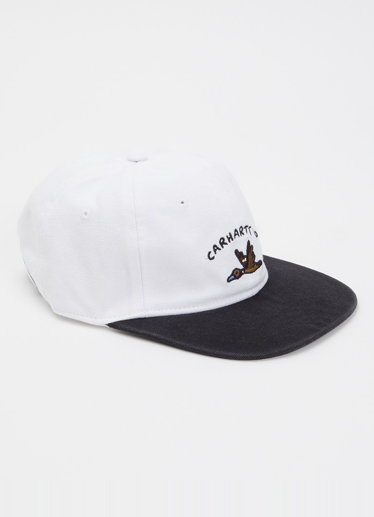 Carhartt WIP Heren Animated Ducks pet met borduring in de kleur Wit, maat: One Size