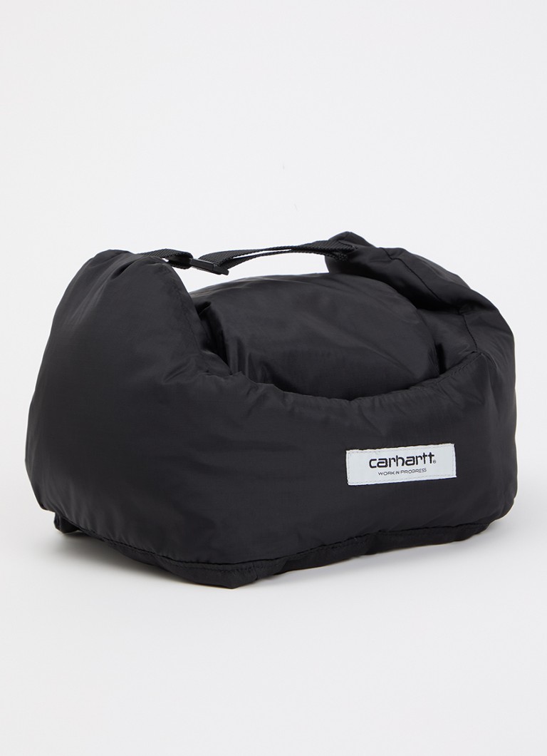 Carhartt WIP Heren Ardon Ear Guard muts met logo in de kleur Zwart, maat: M-L