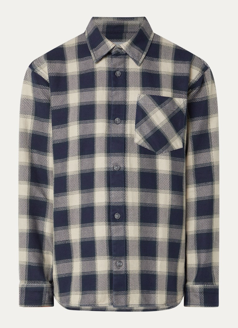 Carhartt WIP Heren Dayne overshirt met ruitdessin in de kleur Beige, maat: L