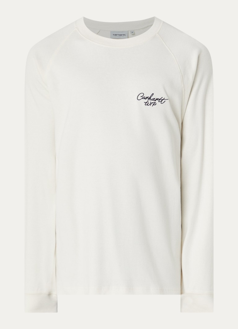 Carhartt WIP Heren Longsleeve met logoborduring in de kleur Zwart, maat: S
