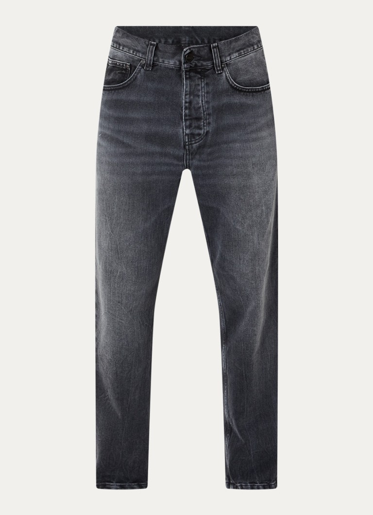Carhartt WIP Heren Newel tapered jeans met gekleurde wassing in de kleur Grijs, maat: 34