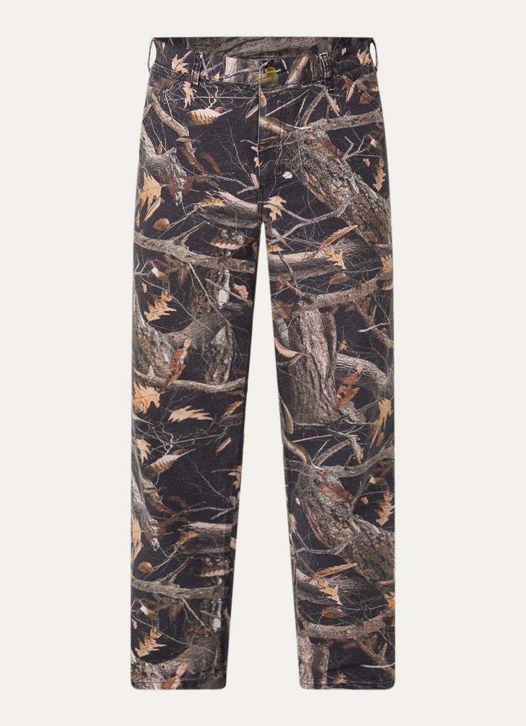 Carhartt WIP Heren Straight fit jeans met gekleurde wassing en steekzakken in de kleur Zwart, maat: 31