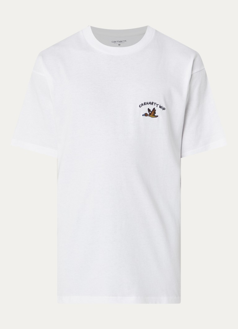 Carhartt WIP Heren Animated T-shirt met logoborduring in de kleur Wit, maat: S