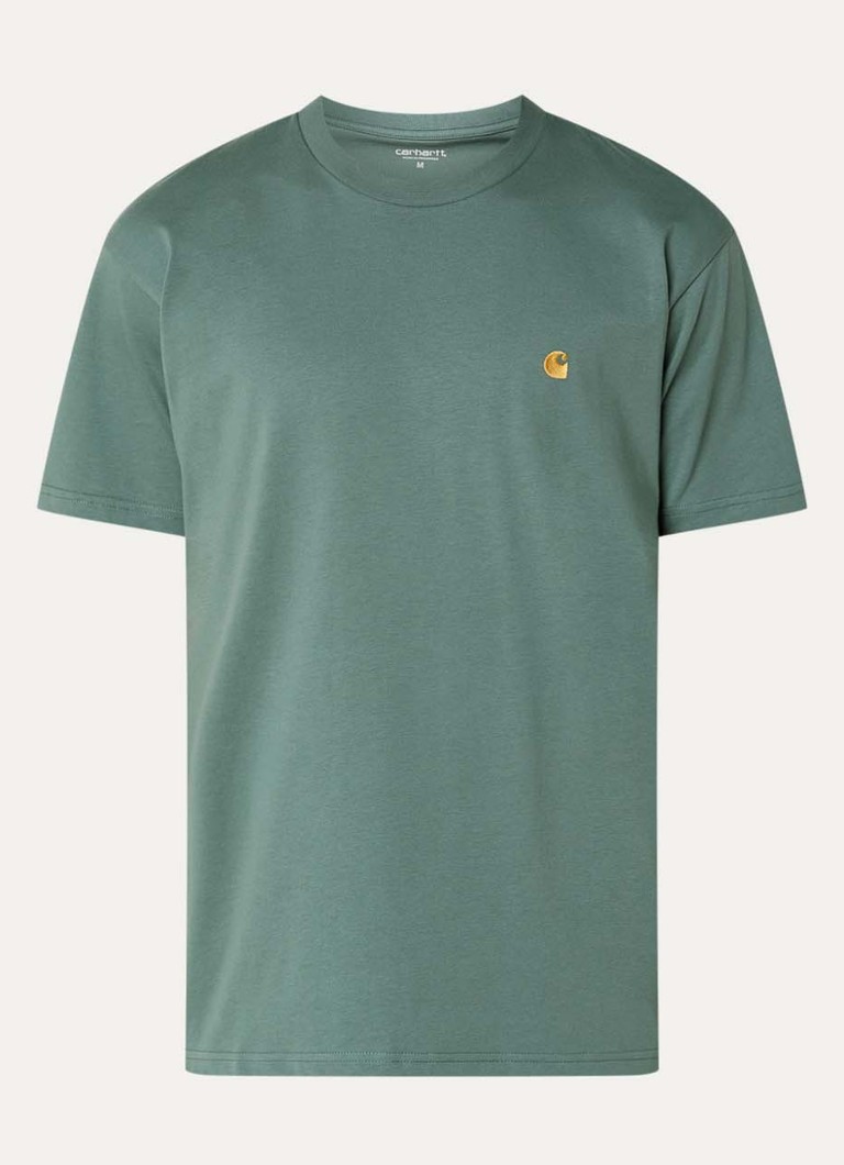 Carhartt WIP Heren Chase T-shirt met logo in de kleur Groen, maat: L