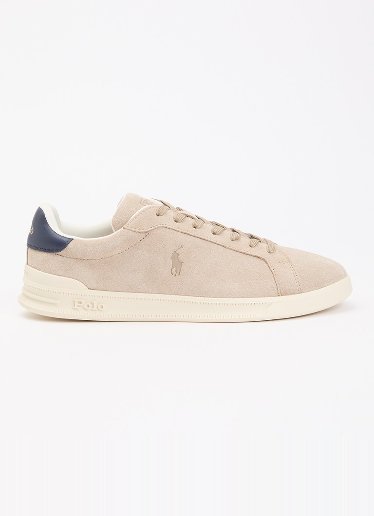 Ralph Lauren Heren Heritage Court ll sneaker van suède in de kleur Donkerblauw, maat: 45