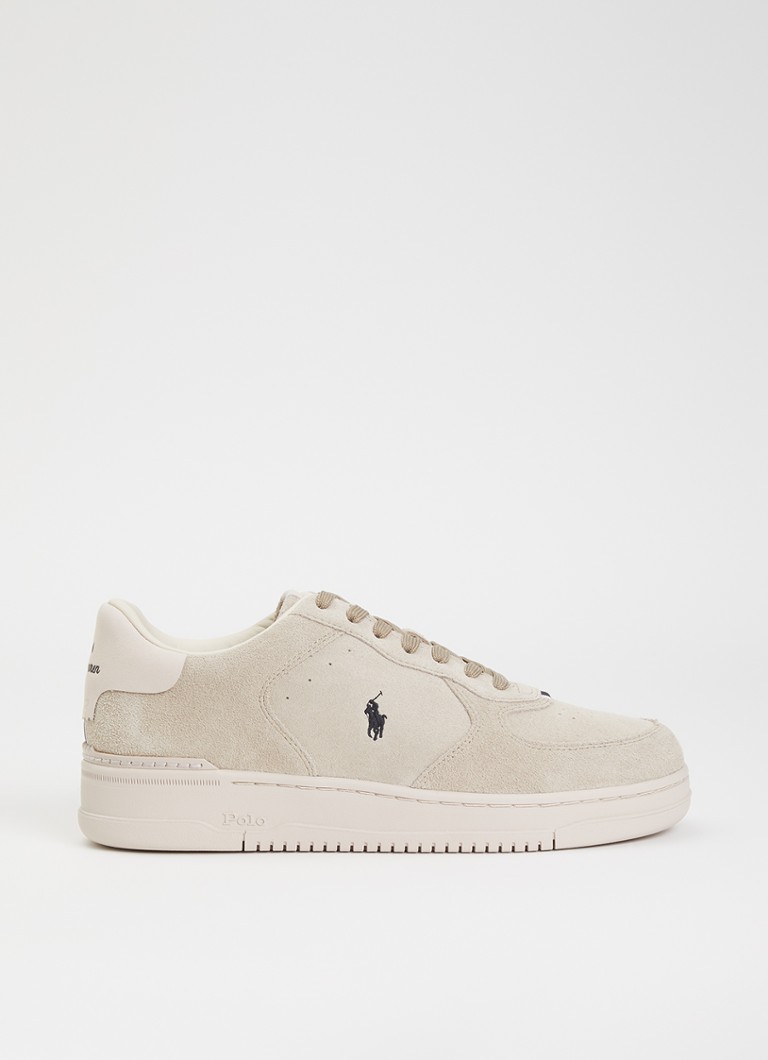 Ralph Lauren Heren Master Court sneaker van suède in de kleur Grijs, maat: 45