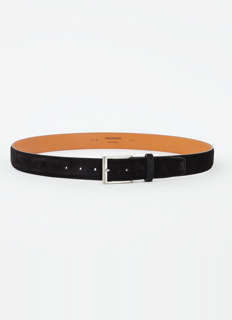 Magnanni Heren Crostidifu riem van leer van suède in de kleur Zwart, maat: 95