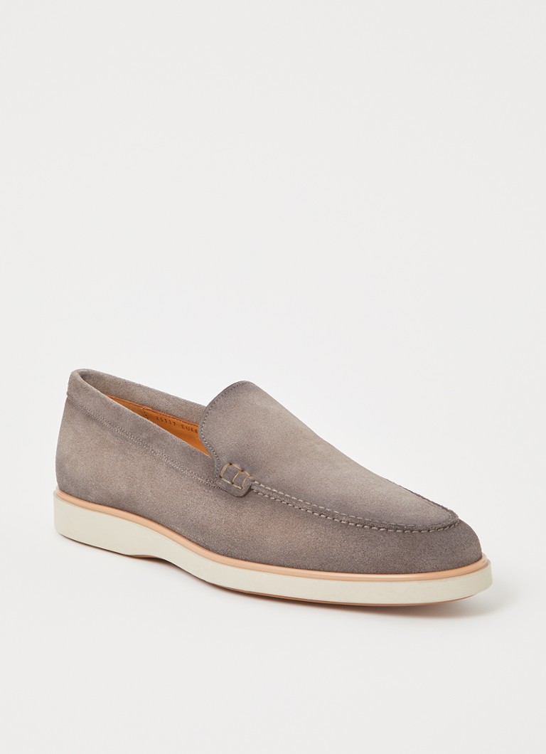 Magnanni Heren Apolo loafer van kalfssuède in de kleur Grijs, maat: 44