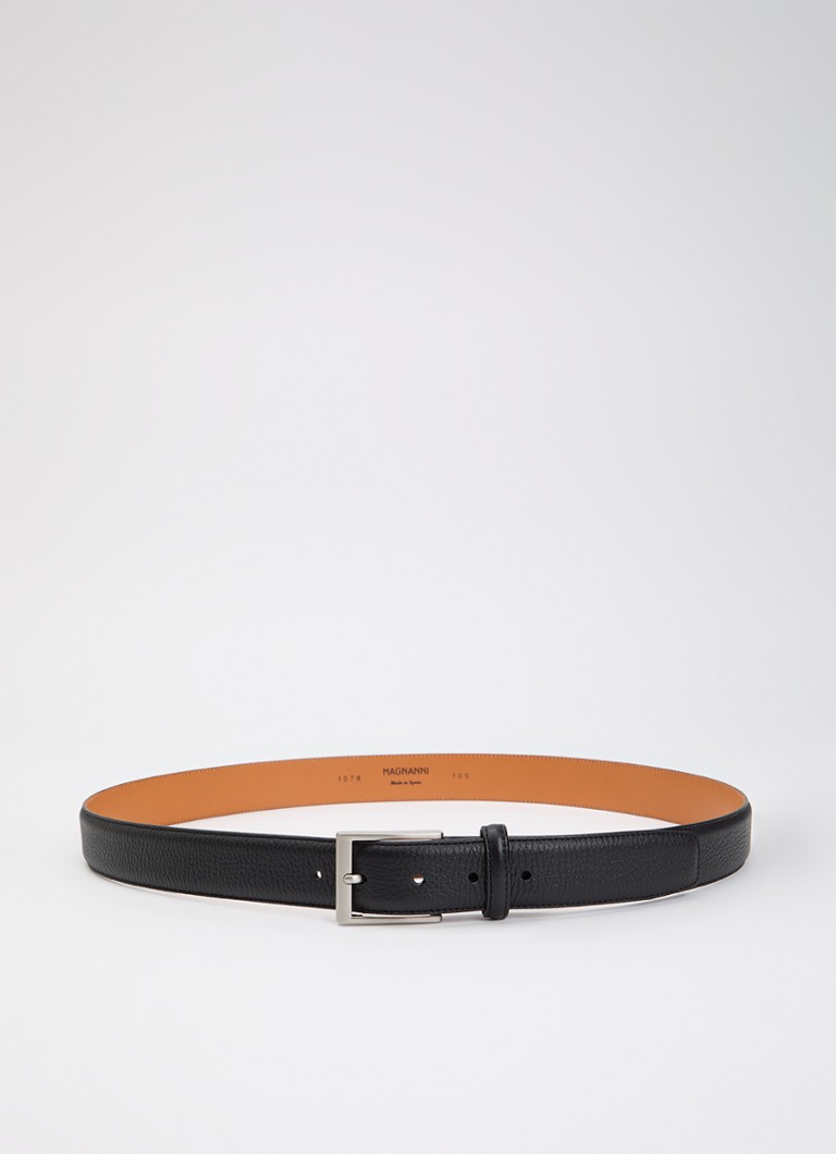 Magnanni Heren 1078 riem van leer in de kleur Zwart, maat: 115