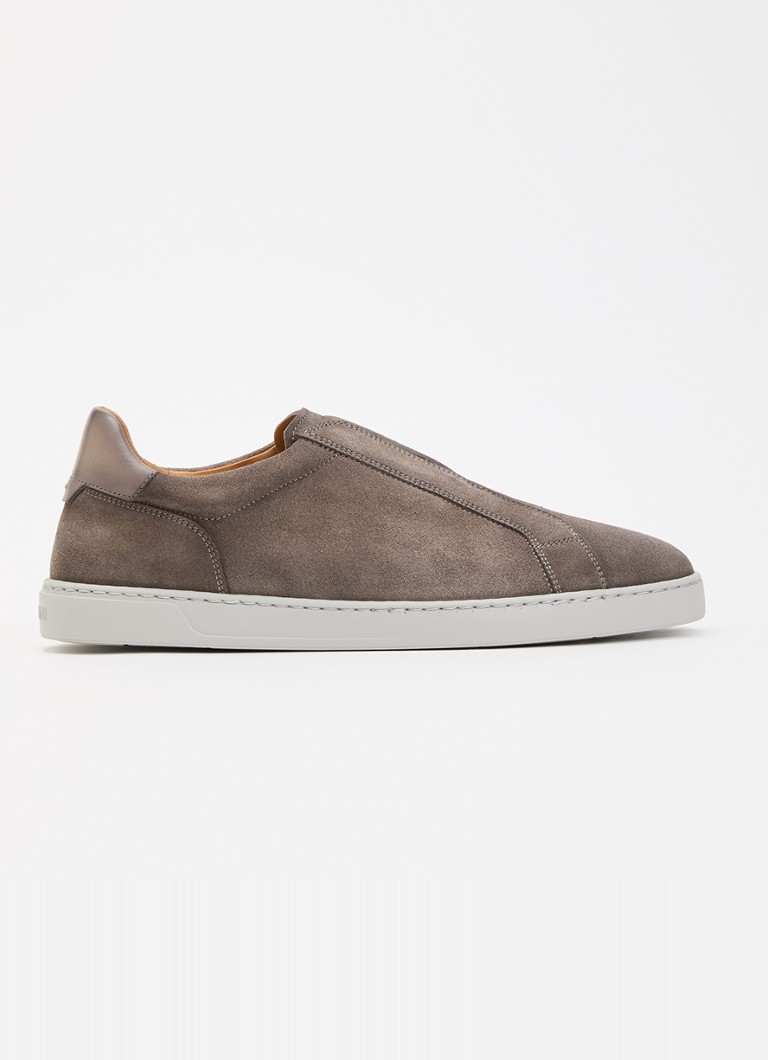 Magnanni Heren Cosmo Slip sneaker van suède in de kleur Donkergrijs, maat: 44