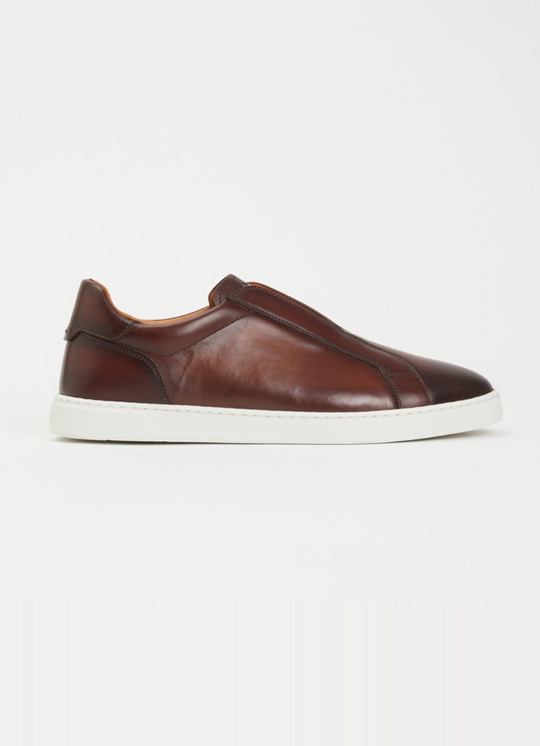 Magnanni Heren Canelo Slip sneaker van kalfsleer in de kleur Bruin, maat: 41