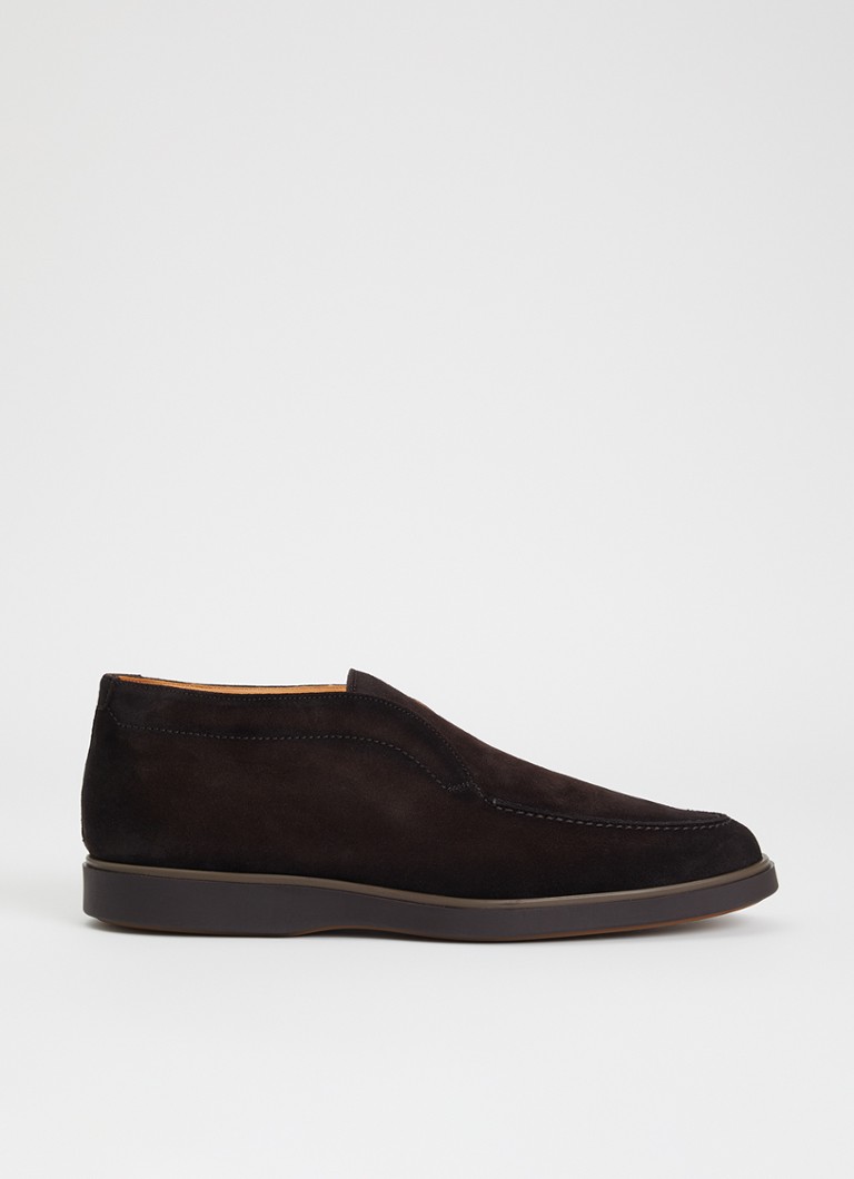 Magnanni Heren Loafer van suède in de kleur Donkerbruin, maat: 42