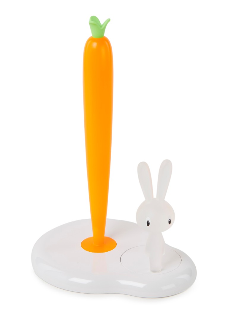 Alessi Bunny & Carrot keukenrolhouder Wit - Deal