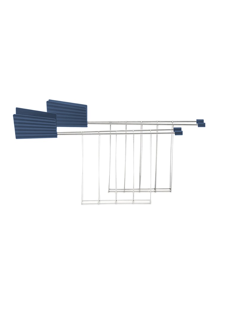Alessi Plissé broodrooster tang set van 2 Blauw - Deal