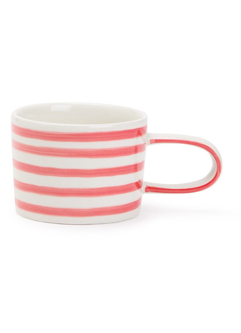 Vtwonen Stripes mok 35 cl Rood - Deal