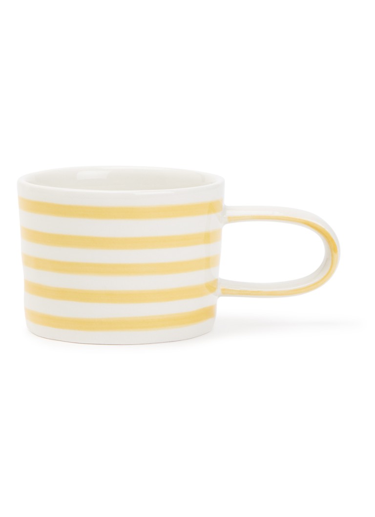 Vtwonen Stripes mok 35 cl Geel - Deal