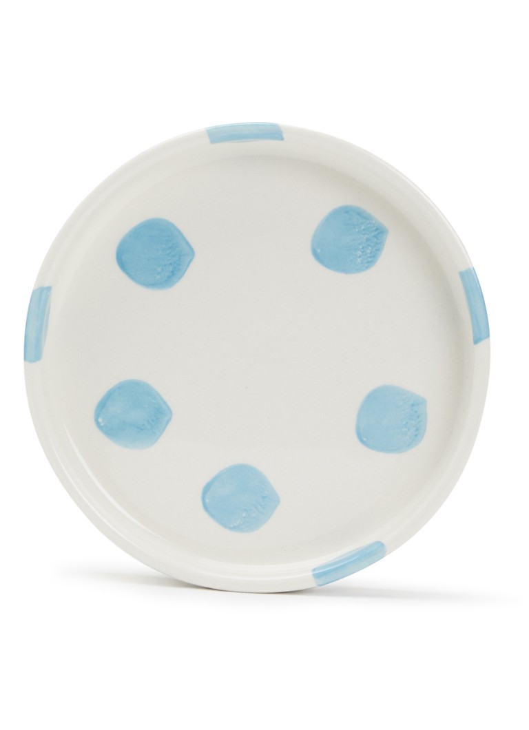 Vtwonen Dots gebaksbordje 13 cm Lichtblauw - Deal