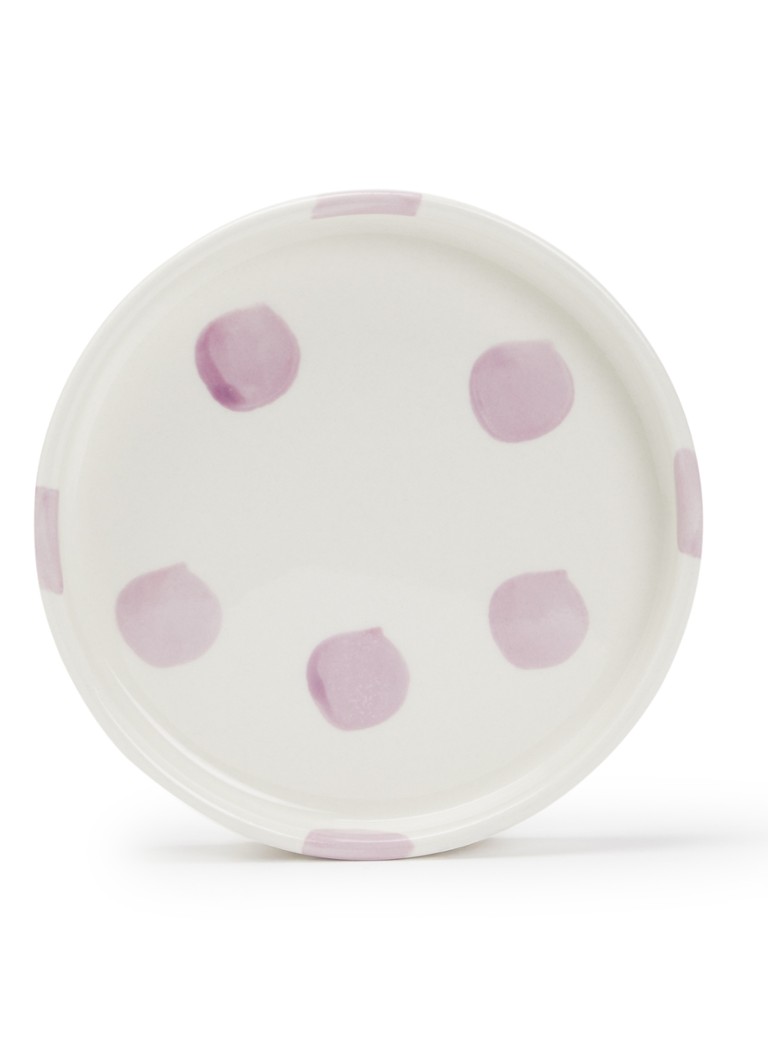 Vtwonen Dots gebaksbordje 13 cm Lila - Deal
