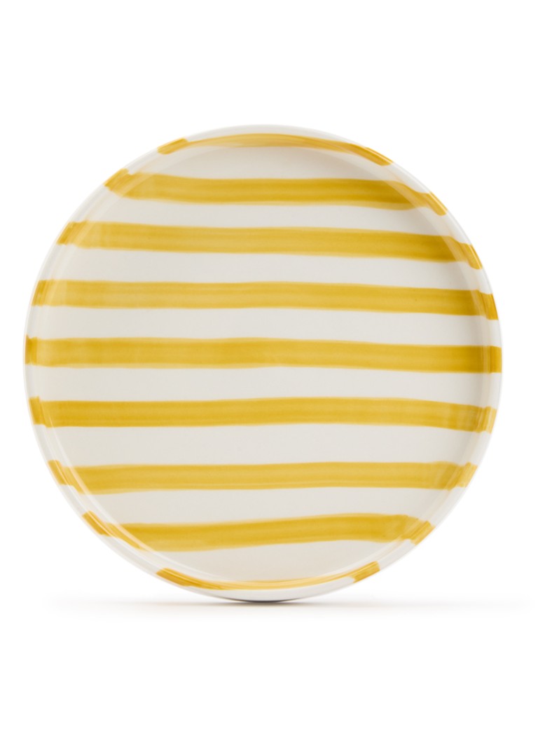 Vtwonen Stripes ontbijtbord 20 cm Geel - Deal