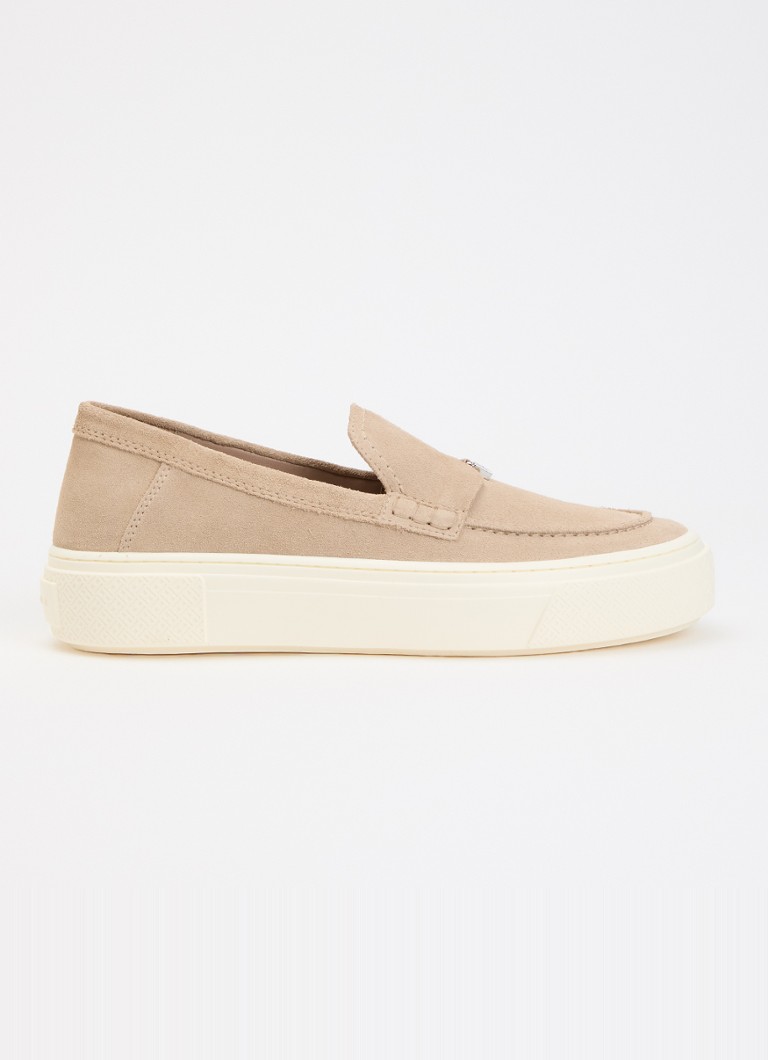 Hogan Dames Mocassin van suède in de kleur Naturel, maat: 40