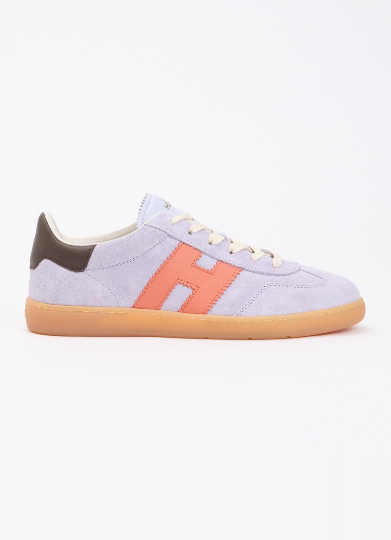 Hogan Dames Cool sneaker van suède in de kleur Lila, maat: 37