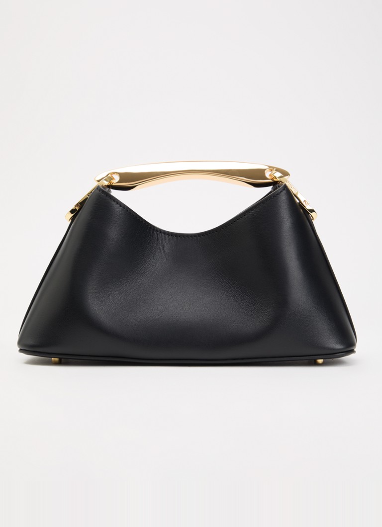 Elleme Dames Boomerang Mini handtas van leer met afneembare schouderriem