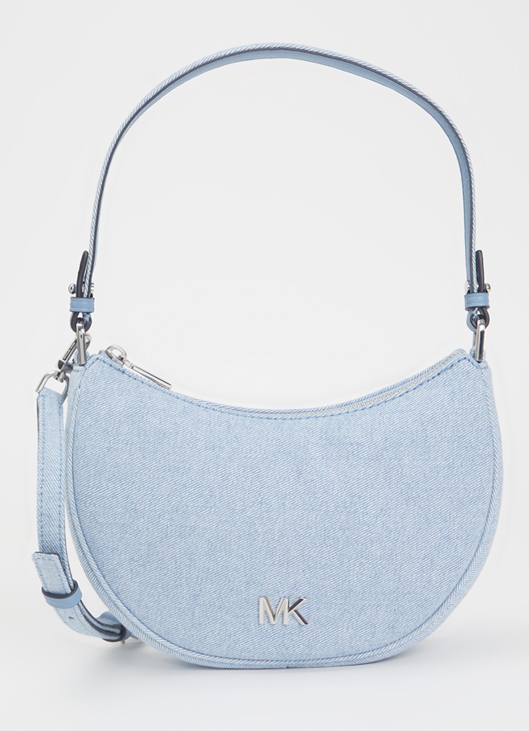 Michael Kors Dames Kyla shoudertas van denim met afneembare schouderriem