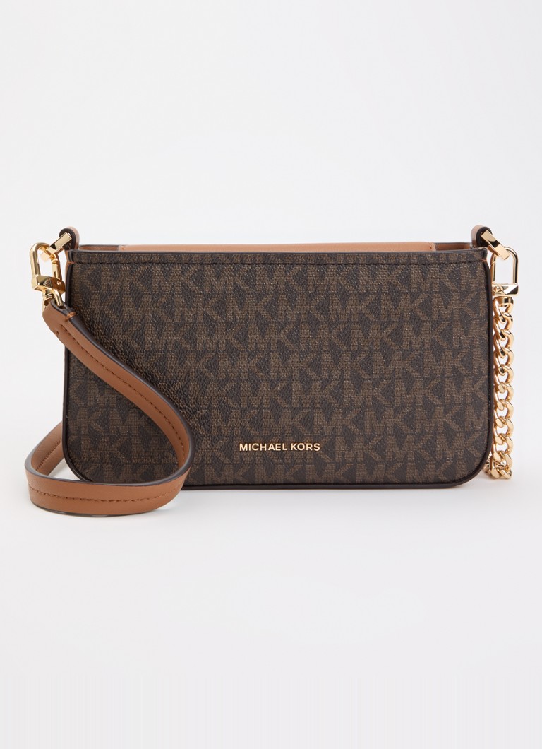 Michael Kors Dames Bryant schoudertas met logoprint en afneembare schouderriem in de kleur Bruin, maat: ns