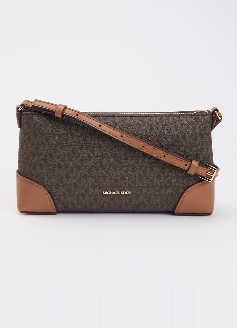 Michael Kors Dames Murphy schoudertas met logoprint in de kleur Bruin, maat: 1SZ