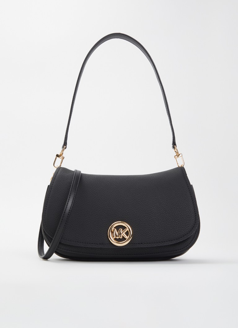 Michael Kors Dames Nolita schoudertas van leer met logo en afneembare schouderriem in de kleur Zwart, maat: 1SZ