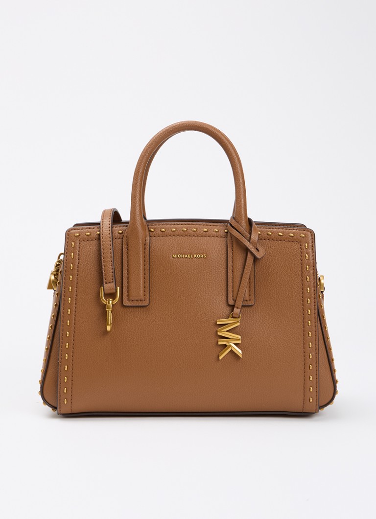 Michael Kors Dames Laila handtas van leer met afneembare schouderriem in de kleur Bruin, maat: 1SZ