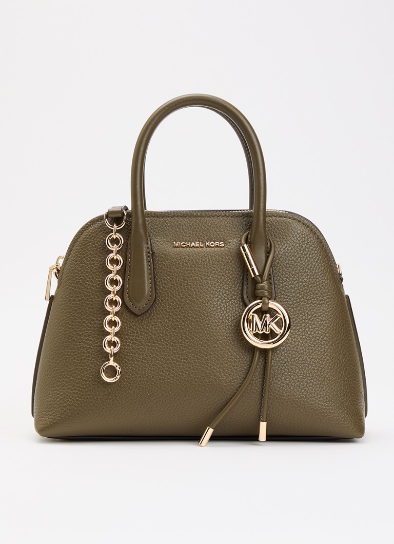 Michael Kors Dames Freddie Dome crossbodytas met tasbedel in de kleur Olijfgroen, maat: 1SZ