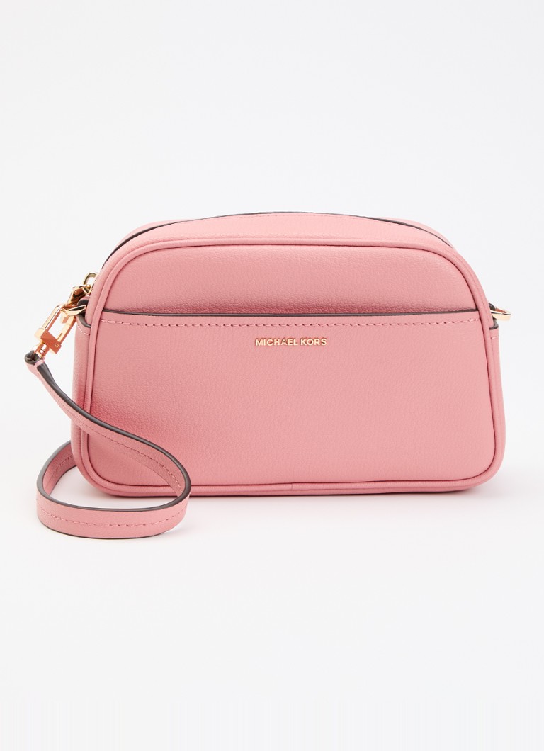 Michael Kors Dames Jet Set M crossbodytas van leer in de kleur Lichtroze, maat: 1SZ