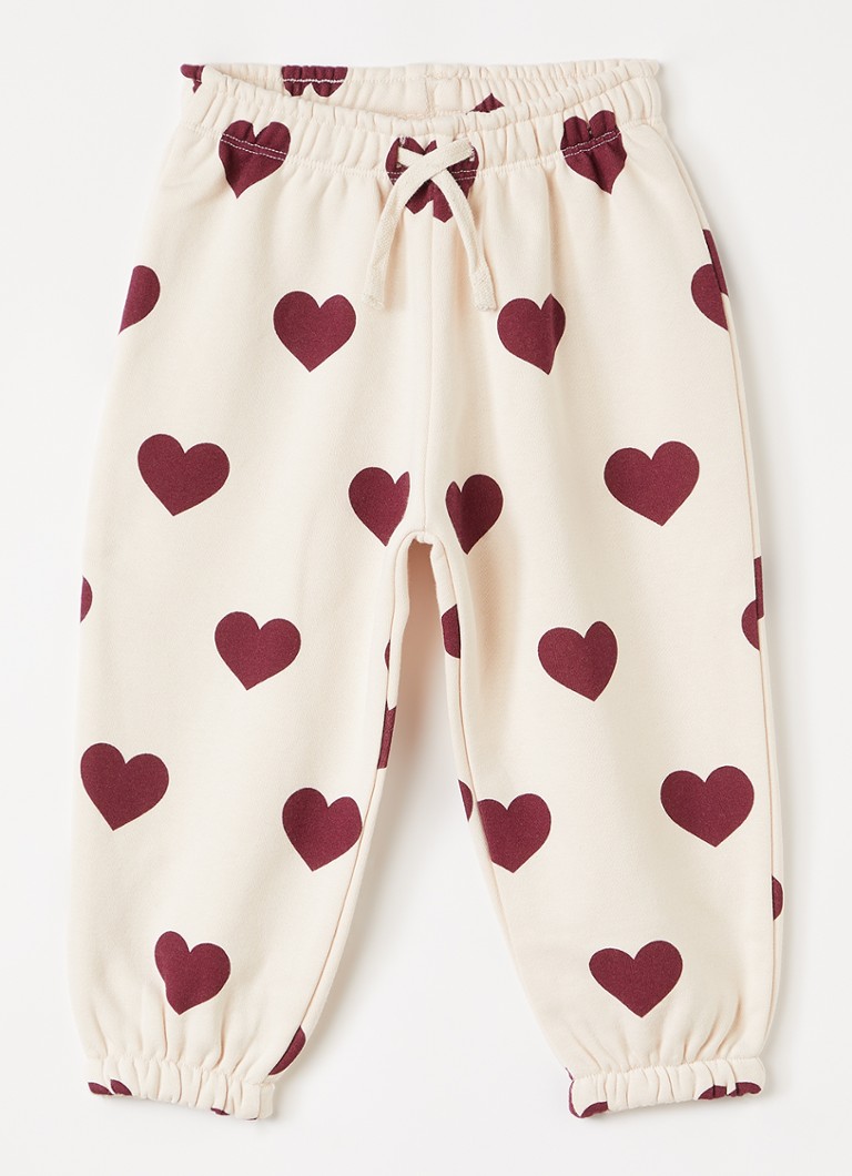 Konges Sløjd Meisjes Lou tapered fit joggingbroek met print in de kleur Lichtroze, maat: 6M