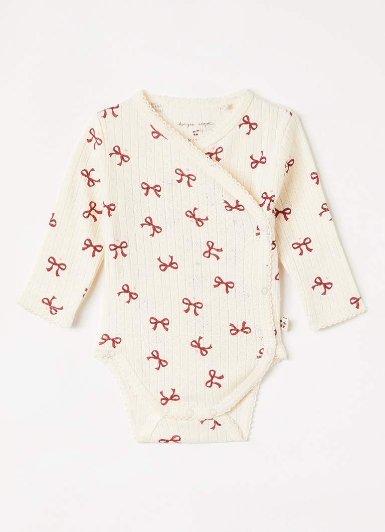 Konges Sløjd Meisjes Minnie romper met ribstructuur in de kleur Rood, maat: 6M