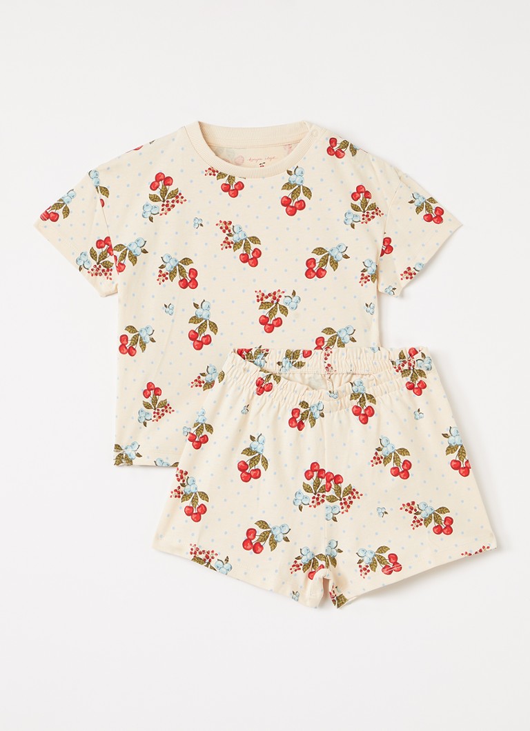 Konges Sløjd Jongens Set van T-shirt met korte broek 2-delig in de kleur Beige, maat: 3Y=98