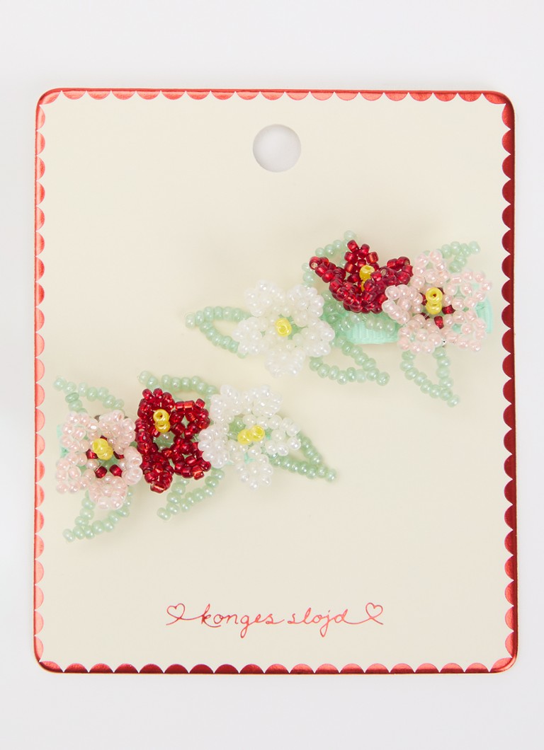 Konges Sløjd Meisjes Flower Field haarclip in set van 2