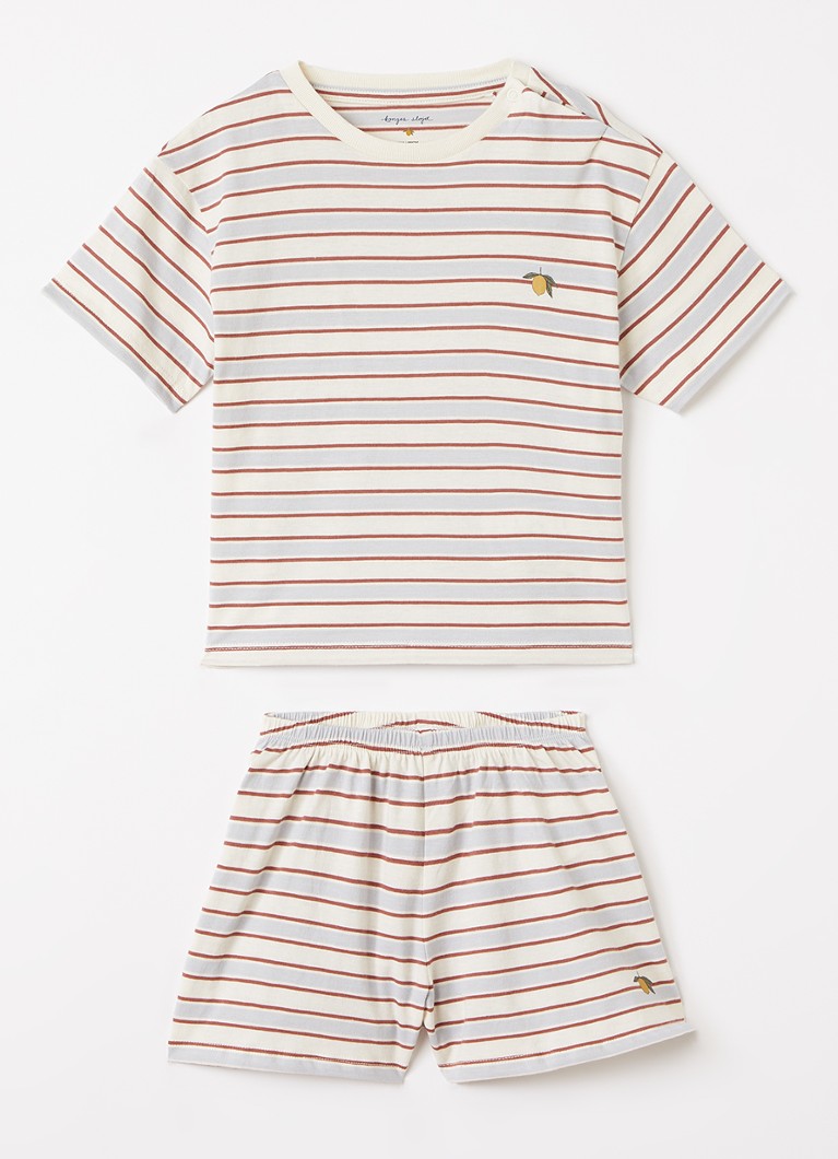 Konges Sløjd Meisjes Set van T-shirt met korte broek 2-delig in de kleur Rood, maat: 2Y=92