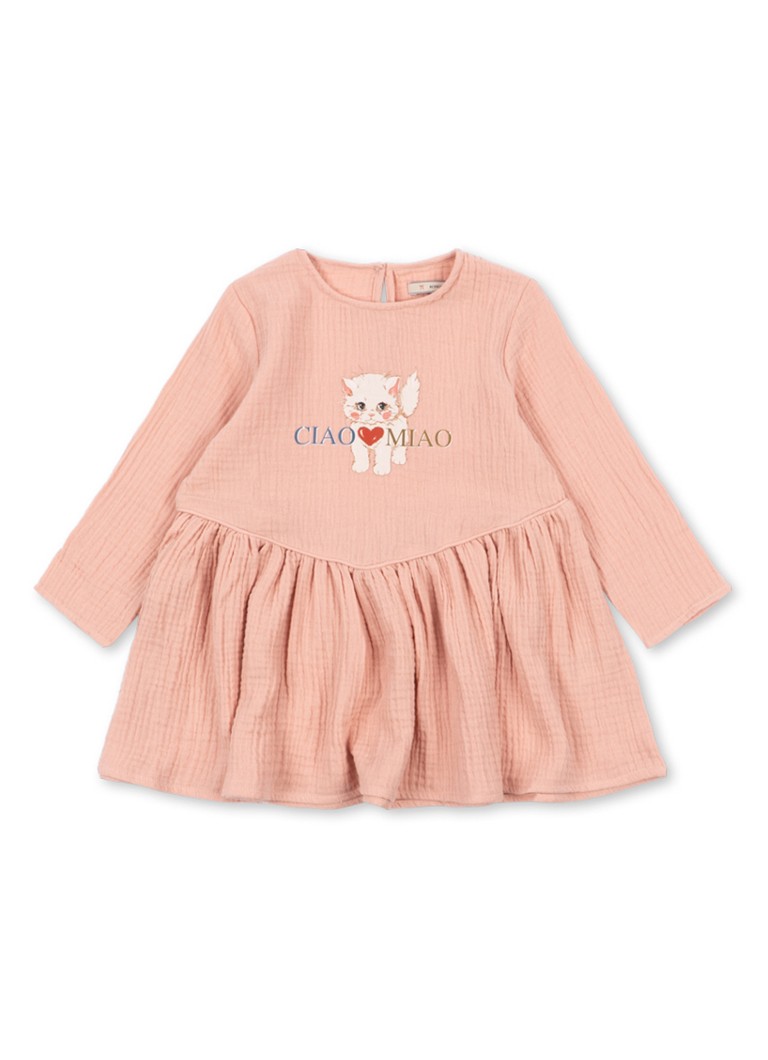 Konges Sløjd Meisjes Coco tuniekjurk met print in de kleur Roze, maat: 9M=74