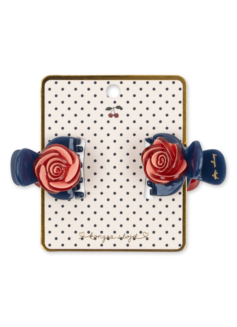 Konges Sløjd Meisjes Rose haarclip set van 2