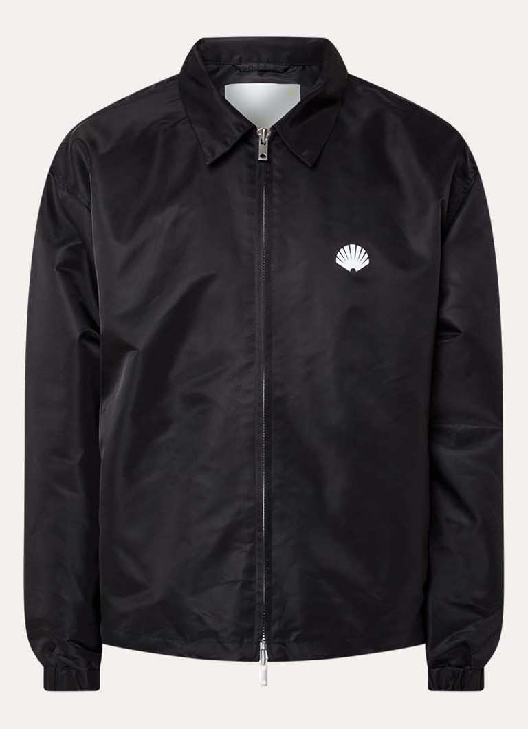 New Amsterdam Surf Association Heren Jack met logo- en backprint in de kleur Zwart, maat: M