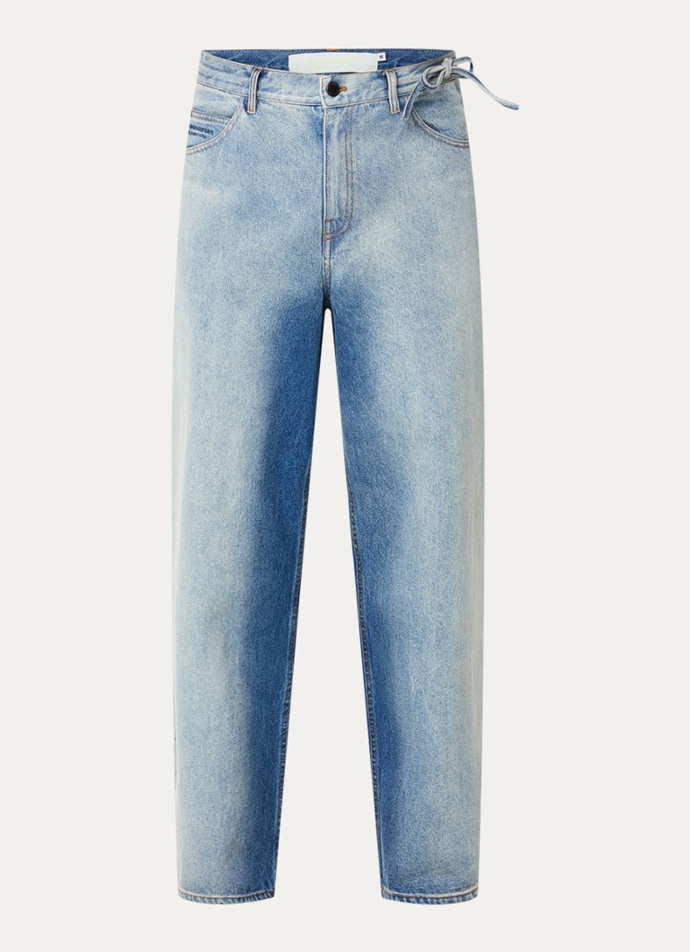 New Amsterdam Surf Association Heren 40A wide leg jeans met lichte wassing in de kleur Indigo, maat: XL