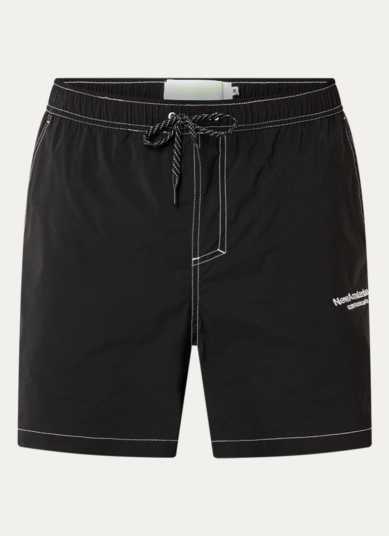 New Amsterdam Surf Association Heren Zwemshorts met steekzakken in de kleur Zwart, maat: M