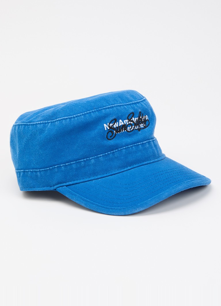 New Amsterdam Surf Association Heren Sunsafety pet met logo en borduring in de kleur Kobaltblauw, maat: OS