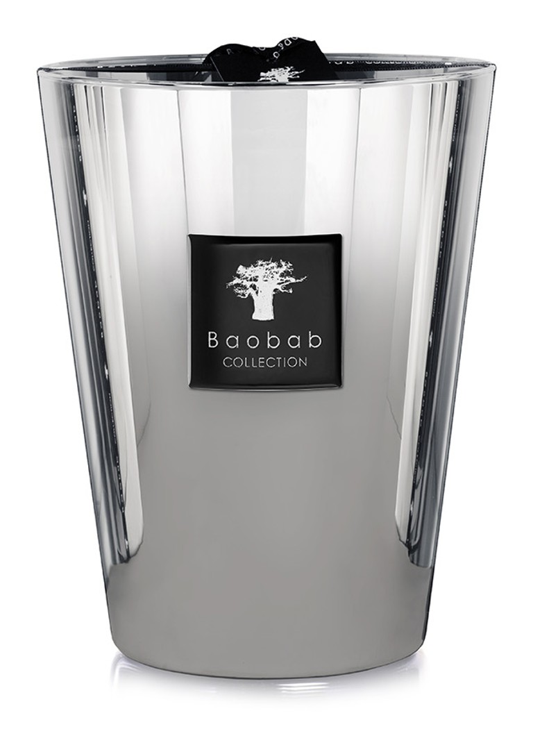 Baobab Collection Les Exclusives Platinum Max 24 geurkaars 3 kg Zilver - Deal